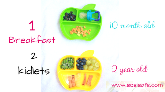 Peanut free, milk free, eat clean toddler breakfasts.